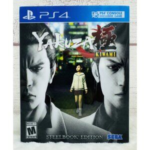 Yakuza Kiwami: (PS4, PlayStation 4, 2017) SteelBook Edition Sega NO DISC - USED